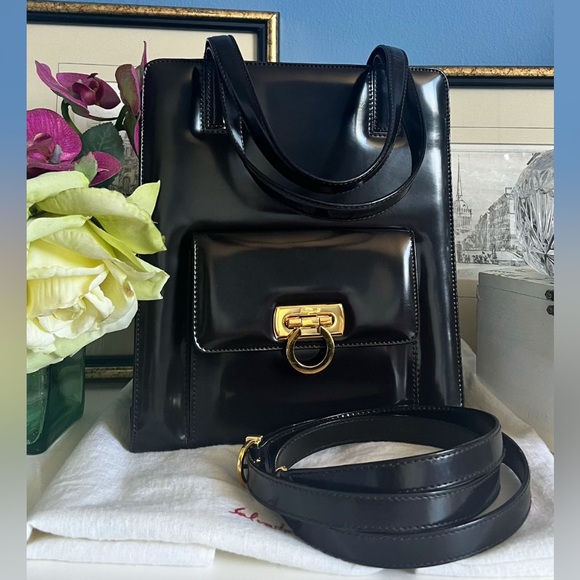 Salvatore Ferragamo Handbags - Salvatore Ferragamo Dark Brown Handbag